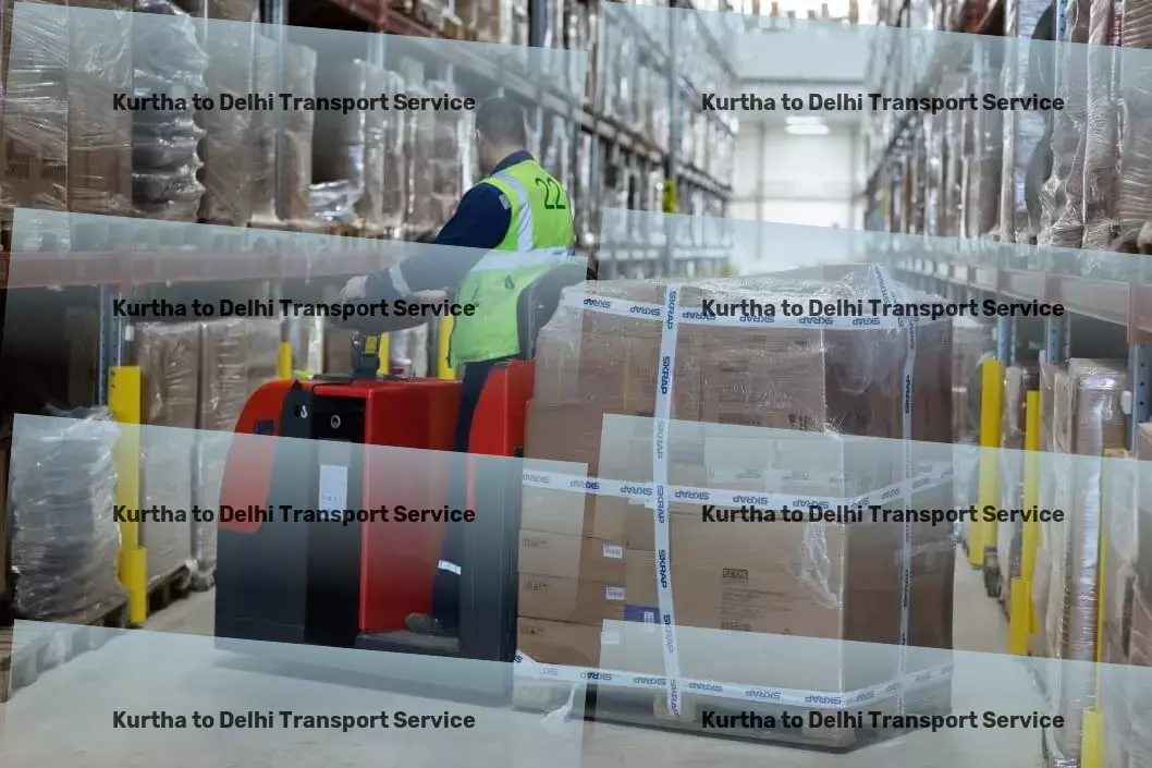 Kurtha to Delhi Transport Charting new routes in Indian transportation services! - Large package delivery