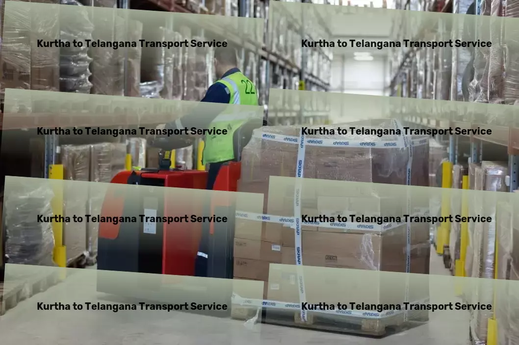 Kurtha to Telangana Transport Effortless city commuting at your fingertips! - Large cargo movers