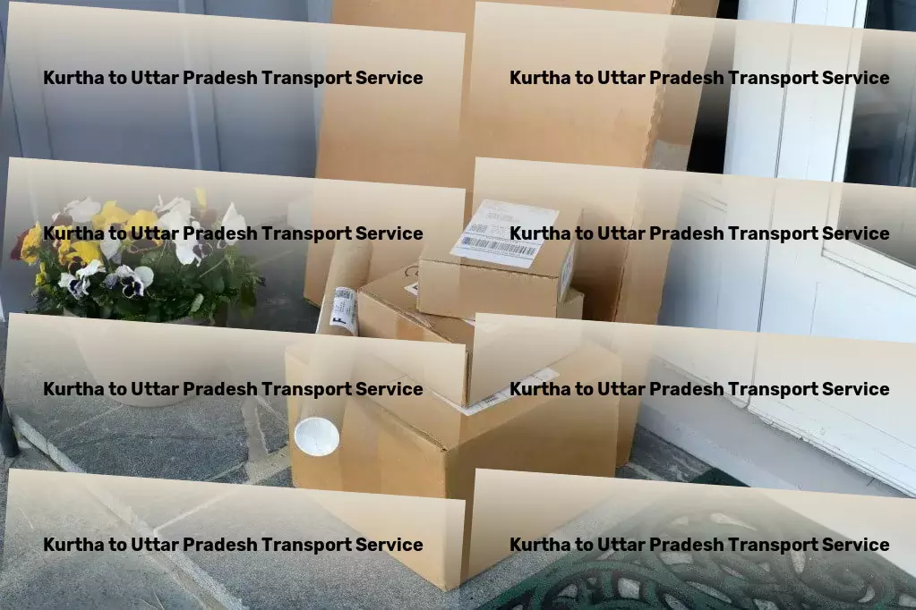 Kurtha to Uttar Pradesh Transport Comprehensive courier operations