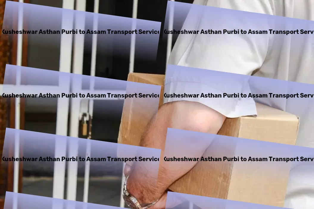 Kusheshwar Asthan Purbi to Assam Transport Express parcel shipment services