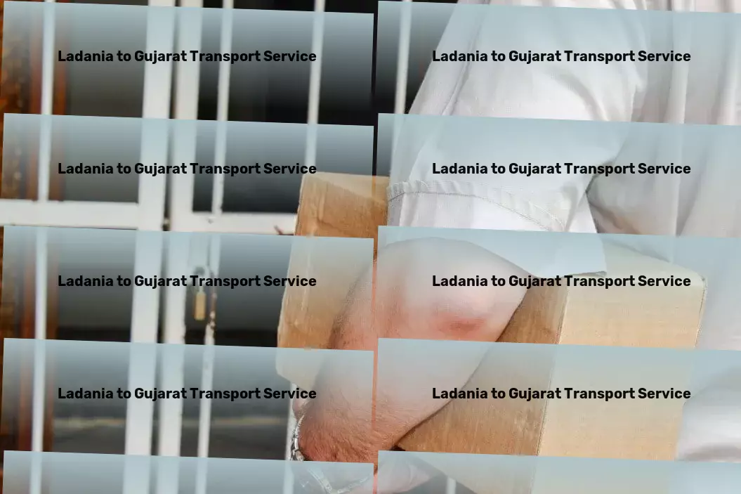 Ladania to Gujarat Transport Vehicle transport services