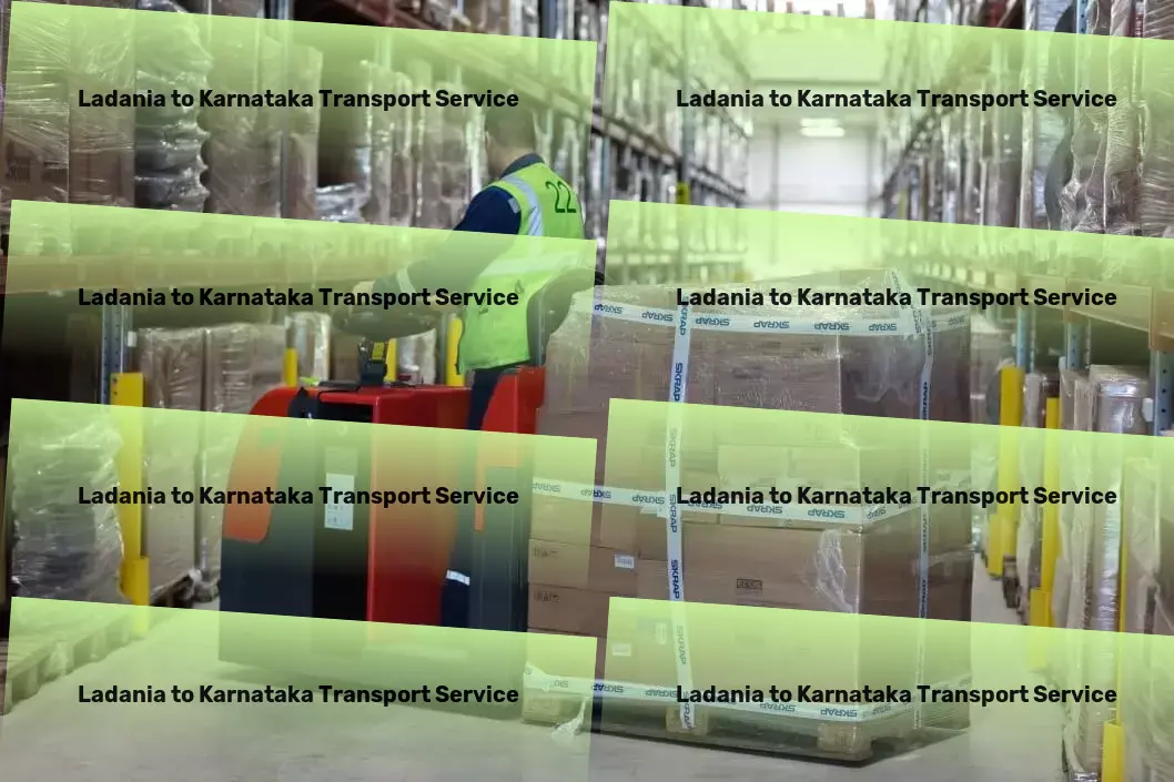 Ladania to Karnataka Transport Industrial freight services