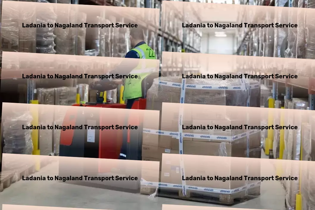 Ladania to Nagaland Transport Nationwide parcel logistics