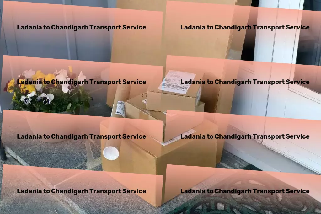 Ladania to Chandigarh Transport Vehicle transport services