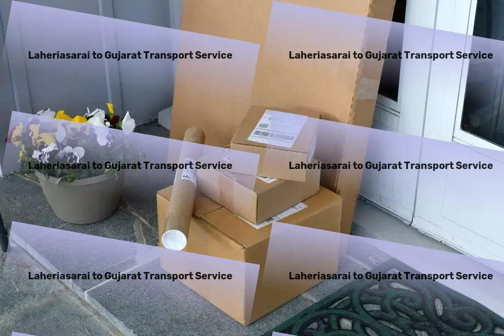 Laheriasarai to Gujarat Transport Specialized vehicle transport