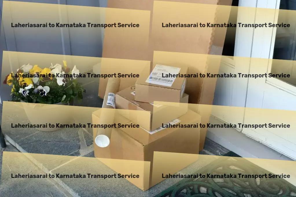 Laheriasarai to Karnataka Transport Large item freight services