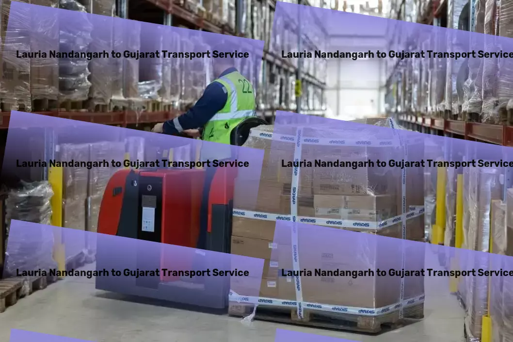 Lauria Nandangarh to Gujarat Transport The essence of top-notch Indian transit services! - Expedited logistics