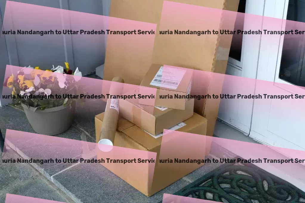 Lauria Nandangarh to Uttar Pradesh Transport Advanced freight technology