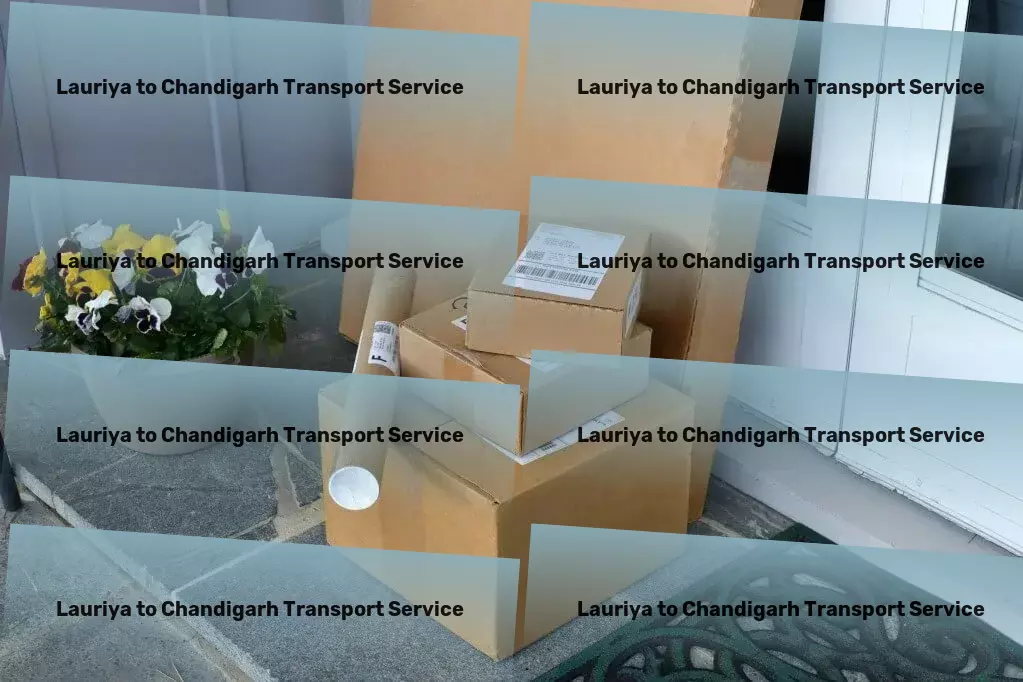 Lauriya to Chandigarh Transport Regional cargo forwarding