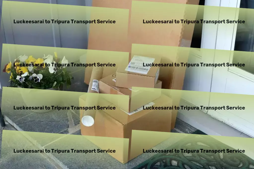 Luckeesarai to Tripura Transport Expert movers at your service for a seamless transition! - High-volume transport logistics