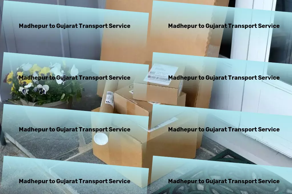 Madhepur to Gujarat Transport Domestic parcel services