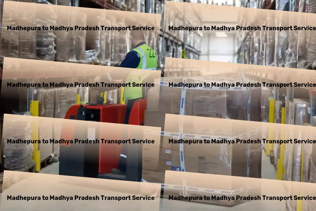 Madhepura to Madhya Pradesh Transport Large item freight services