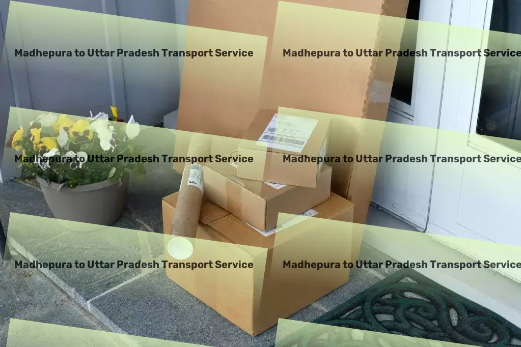 Madhepura to Uttar Pradesh Transport Advanced transport logistics