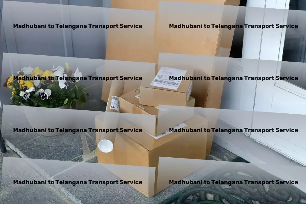 Madhubani to Telangana Transport Large cargo movers